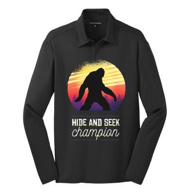 Big Foot Hide And Seek Champion Silk Touch Performance Long Sleeve Polo