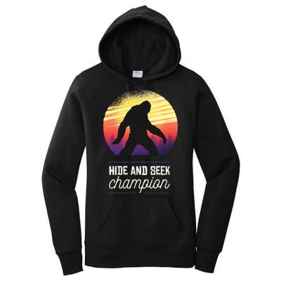 Big Foot Hide And Seek Champion Women's Pullover Hoodie