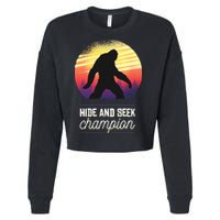 Big Foot Hide And Seek Champion Cropped Pullover Crew