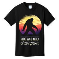 Big Foot Hide And Seek Champion Kids T-Shirt