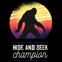 Big Foot Hide And Seek Champion Kids T-Shirt