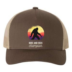 Big Foot Hide And Seek Champion Yupoong Adult 5-Panel Trucker Hat