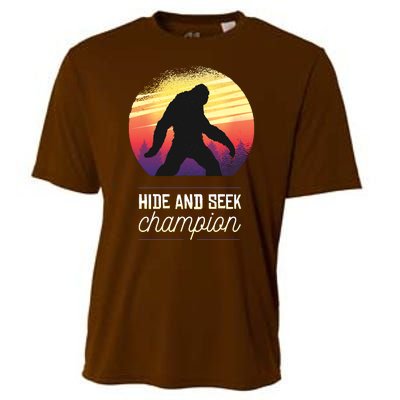 Big Foot Hide And Seek Champion Cooling Performance Crew T-Shirt