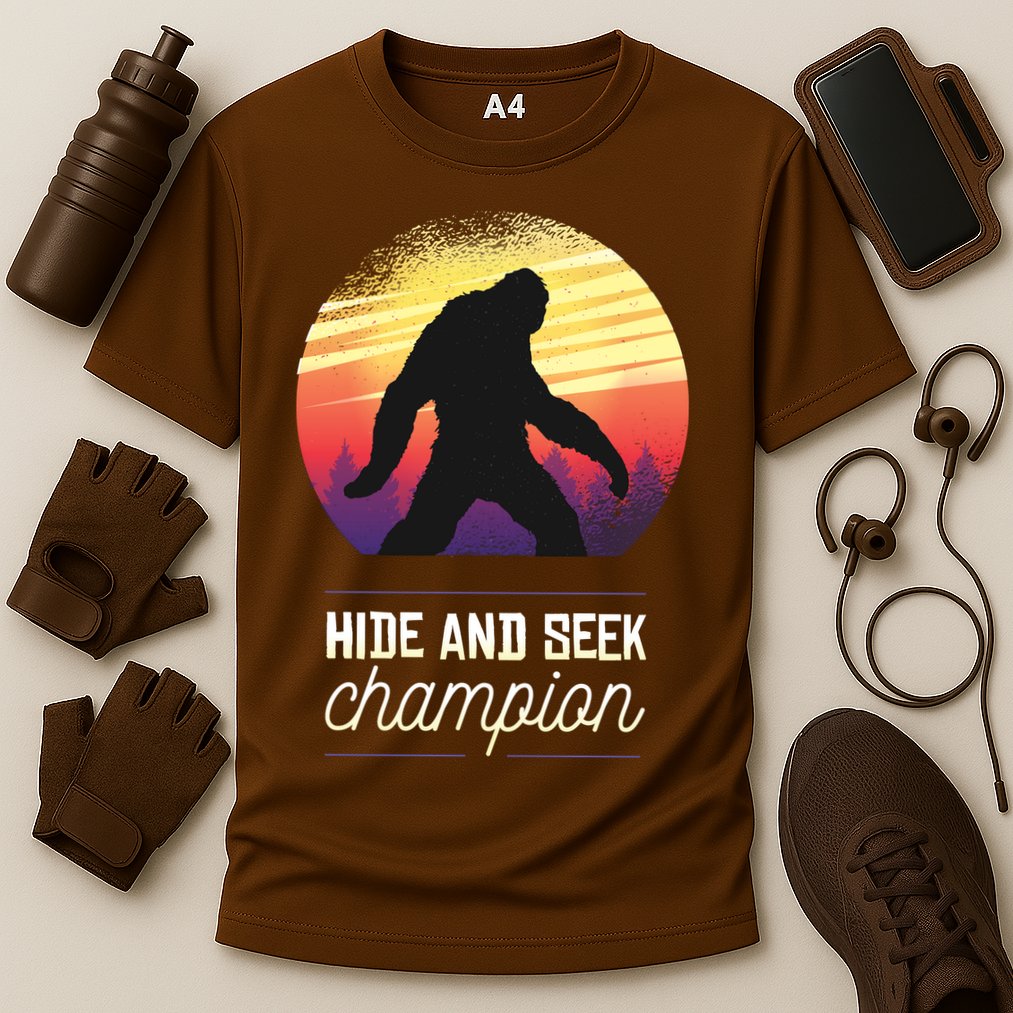 Big Foot Hide And Seek Champion Performance Shirt
