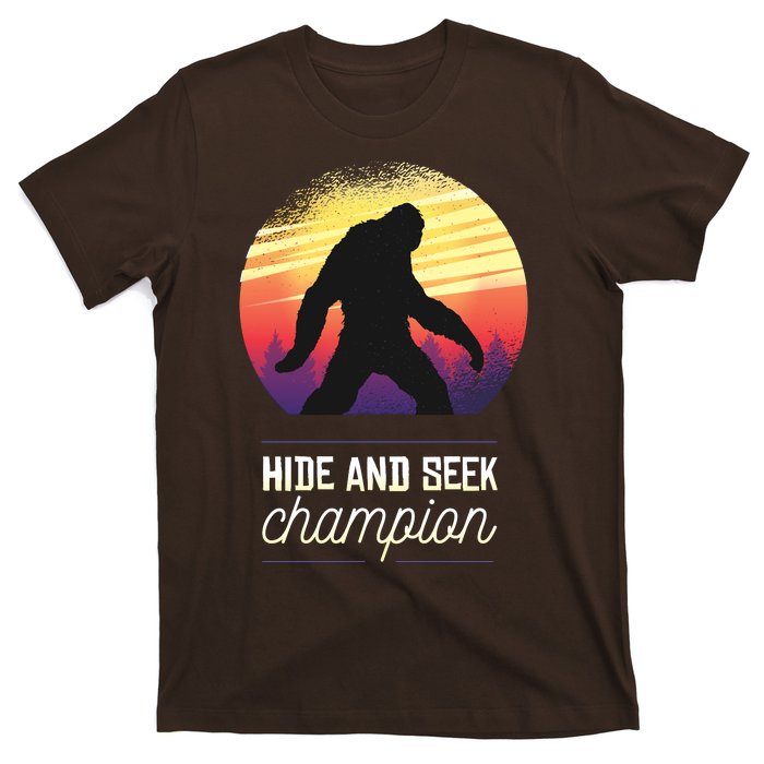 Big Foot Hide And Seek Champion T-Shirt