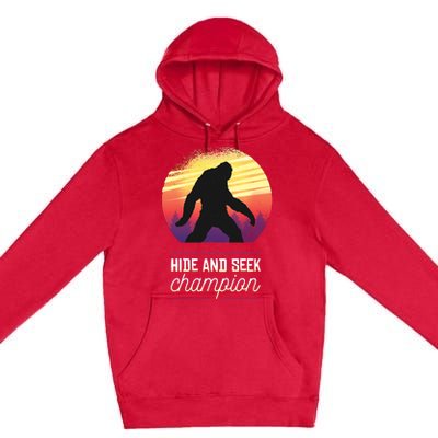 Big Foot Hide And Seek Champion Premium Pullover Hoodie