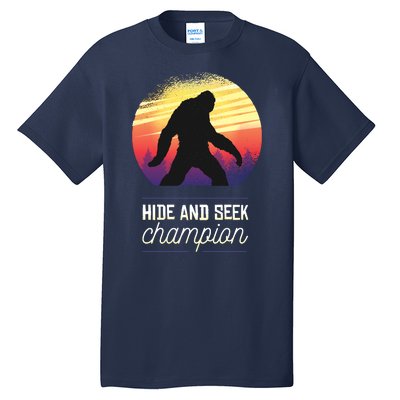 Big Foot Hide And Seek Champion Tall T-Shirt