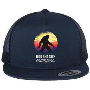 Big Foot Hide And Seek Champion Flat Bill Trucker Hat