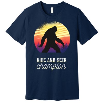 Big Foot Hide And Seek Champion Premium T-Shirt