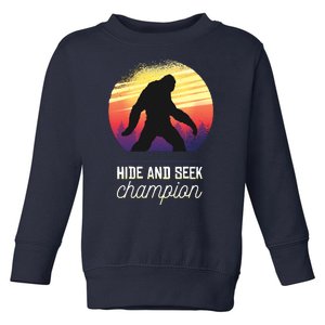 Big Foot Hide And Seek Champion Toddler Sweatshirt