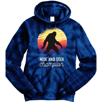 Big Foot Hide And Seek Champion Tie Dye Hoodie