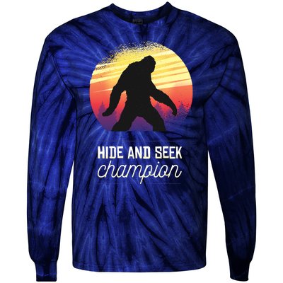 Big Foot Hide And Seek Champion Tie-Dye Long Sleeve Shirt