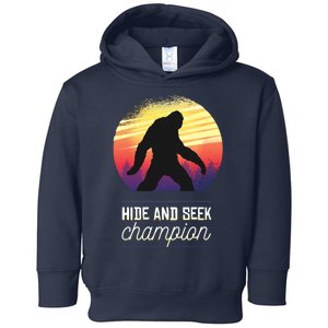 Big Foot Hide And Seek Champion Toddler Hoodie