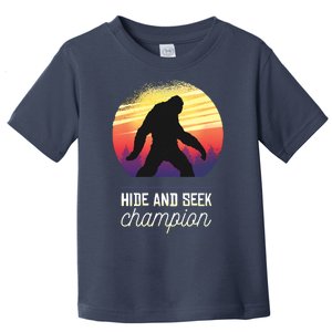 Big Foot Hide And Seek Champion Toddler T-Shirt