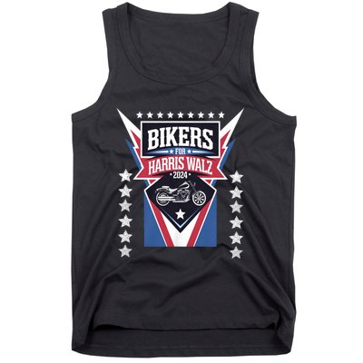 Bikers For Harris Walz 2024 Harris Waltz 2024 Election Tank Top