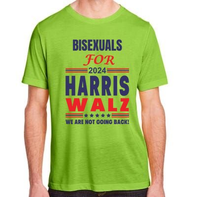 Bisexuals For Harris Walz We Are Not Going Back Gift Adult ChromaSoft Performance T-Shirt