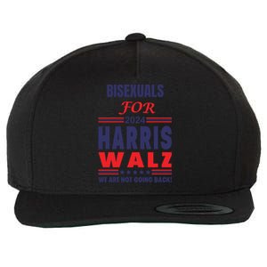 Bisexuals For Harris Walz We Are Not Going Back Gift Wool Snapback Cap