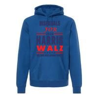 Bisexuals For Harris Walz We Are Not Going Back Gift Premium Hoodie