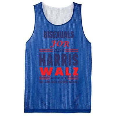 Bisexuals For Harris Walz We Are Not Going Back Gift Mesh Reversible Basketball Jersey Tank