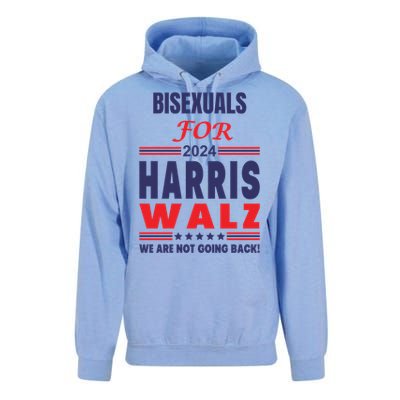 Bisexuals For Harris Walz We Are Not Going Back Gift Unisex Surf Hoodie