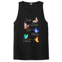 Butterfly Faith Hope Love Believe Dream PosiCharge Competitor Tank