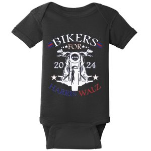 Bikers For Harris Walz 2024 Harris Waltz 2024 Election Baby Bodysuit