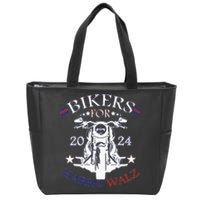 Bikers For Harris Walz 2024 Harris Waltz 2024 Election Zip Tote Bag