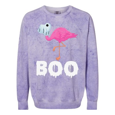 Boo Falmingo Halloween Boo Spooky Costume Halloween Colorblast Crewneck Sweatshirt