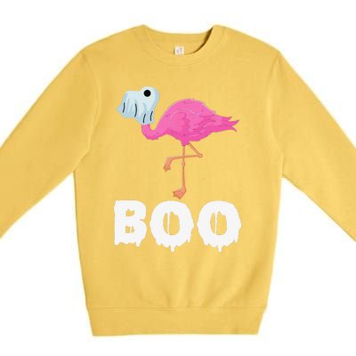 Boo Falmingo Halloween Boo Spooky Costume Halloween Premium Crewneck Sweatshirt