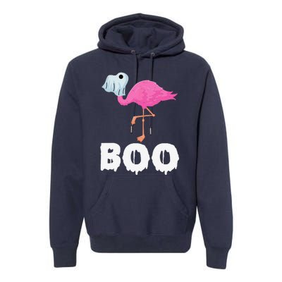 Boo Falmingo Halloween Boo Spooky Costume Halloween Premium Hoodie