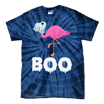 Boo Falmingo Halloween Boo Spooky Costume Halloween Tie-Dye T-Shirt