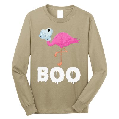 Boo Falmingo Halloween Boo Spooky Costume Halloween Long Sleeve Shirt