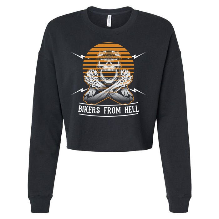 Bikers From Hell Cropped Pullover Crew
