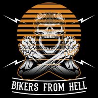 Bikers From Hell Cropped Pullover Crew