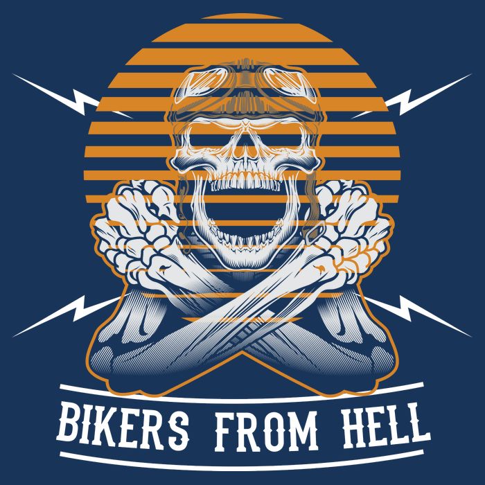 Bikers From Hell 7-Panel Snapback Hat