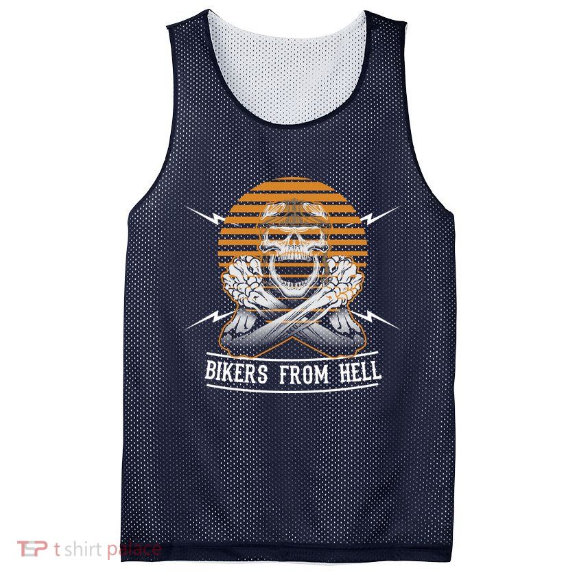 Bikers From Hell Mesh Reversible Basketball Jersey Tank