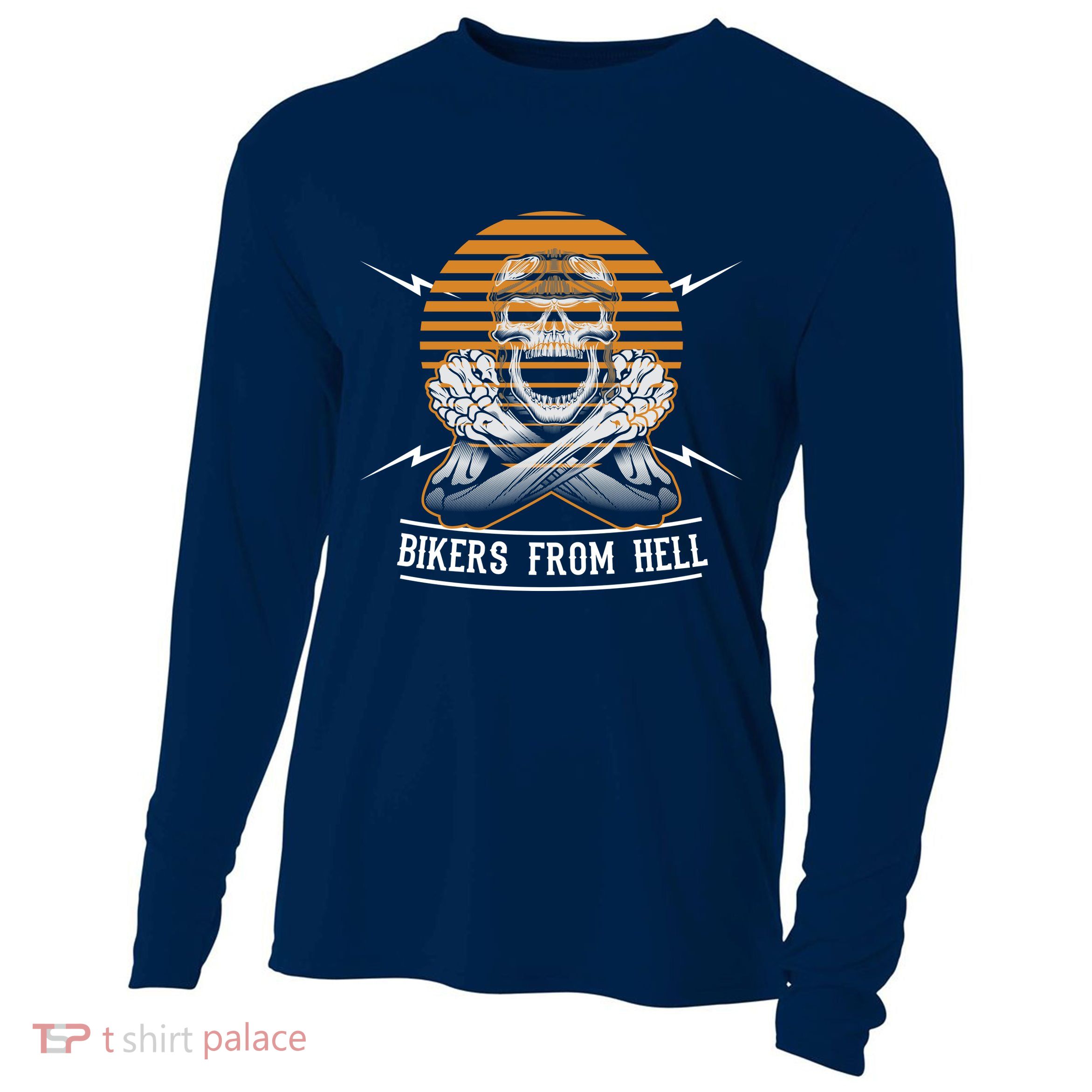 Bikers From Hell Cooling Performance Long Sleeve Crew