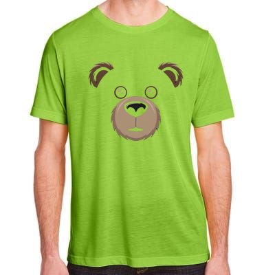 Bear Face Halloween Costume Brown Bear Animal Adult ChromaSoft Performance T-Shirt