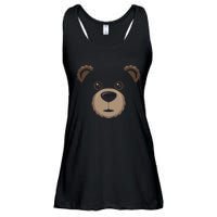 Bear Face Halloween Costume Brown Bear Animal Ladies Essential Flowy Tank