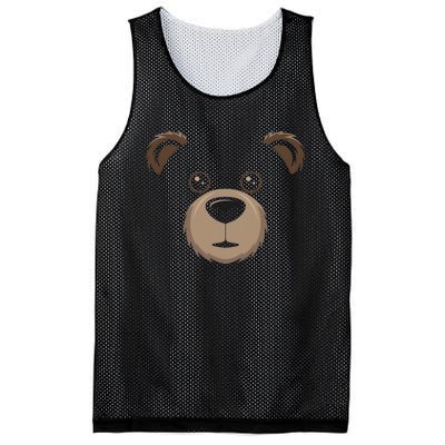 Bear Face Halloween Costume Brown Bear Animal Mesh Reversible Basketball Jersey Tank