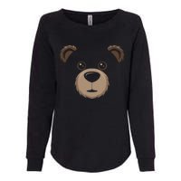 Bear Face Halloween Costume Brown Bear Animal Womens California Wash Sweatshirt