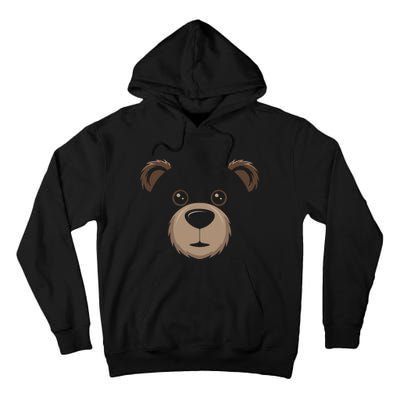 Bear Face Halloween Costume Brown Bear Animal Tall Hoodie