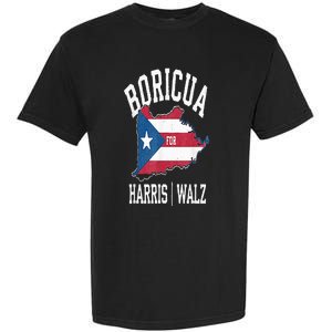 Boricua For Harris Walz 2024 Puerto Ricans For Harris 2024 Garment-Dyed Heavyweight T-Shirt