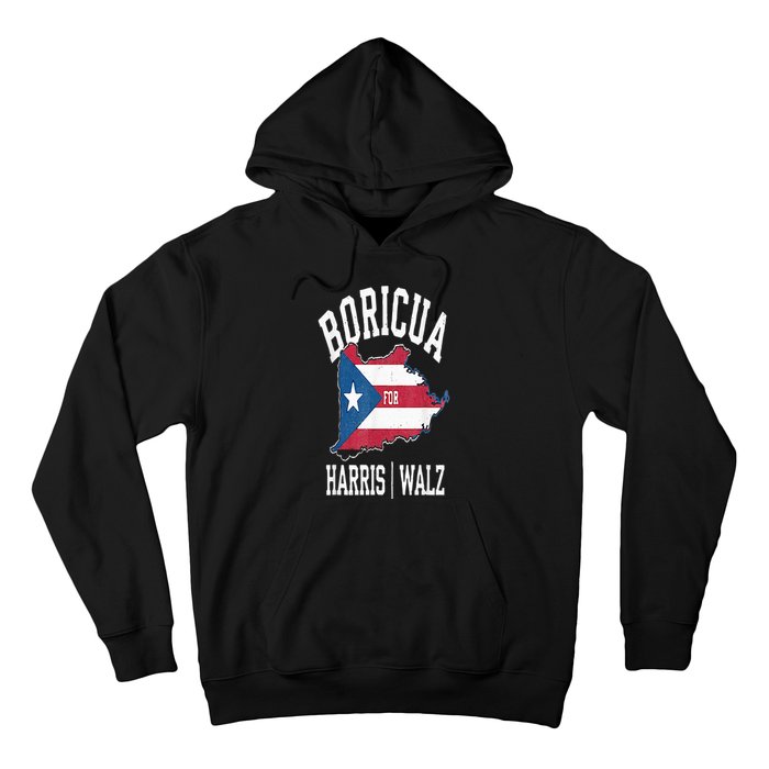 Boricua For Harris Walz 2024 Puerto Ricans For Harris 2024 Hoodie