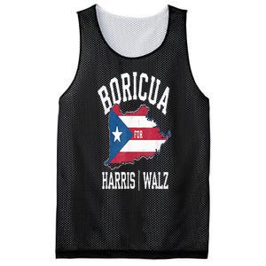 Boricua For Harris Walz 2024 Puerto Ricans For Harris 2024 Mesh Reversible Basketball Jersey Tank