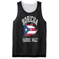 Boricua For Harris Walz 2024 Puerto Ricans For Harris 2024 Mesh Reversible Basketball Jersey Tank