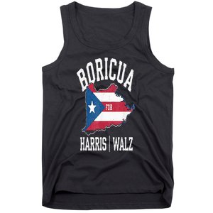 Boricua For Harris Walz 2024 Puerto Ricans For Harris 2024 Tank Top