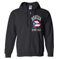 Boricua For Harris Walz 2024 Puerto Ricans For Harris 2024 Full Zip Hoodie