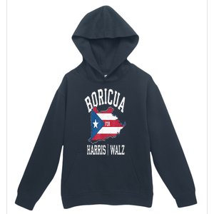 Boricua For Harris Walz 2024 Puerto Ricans For Harris 2024 Urban Pullover Hoodie