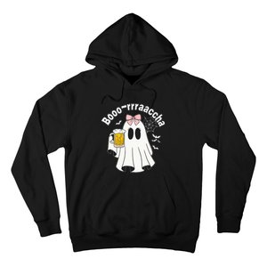 Booracha Funny Halloween Ghost Beer Design Borracha Hoodie